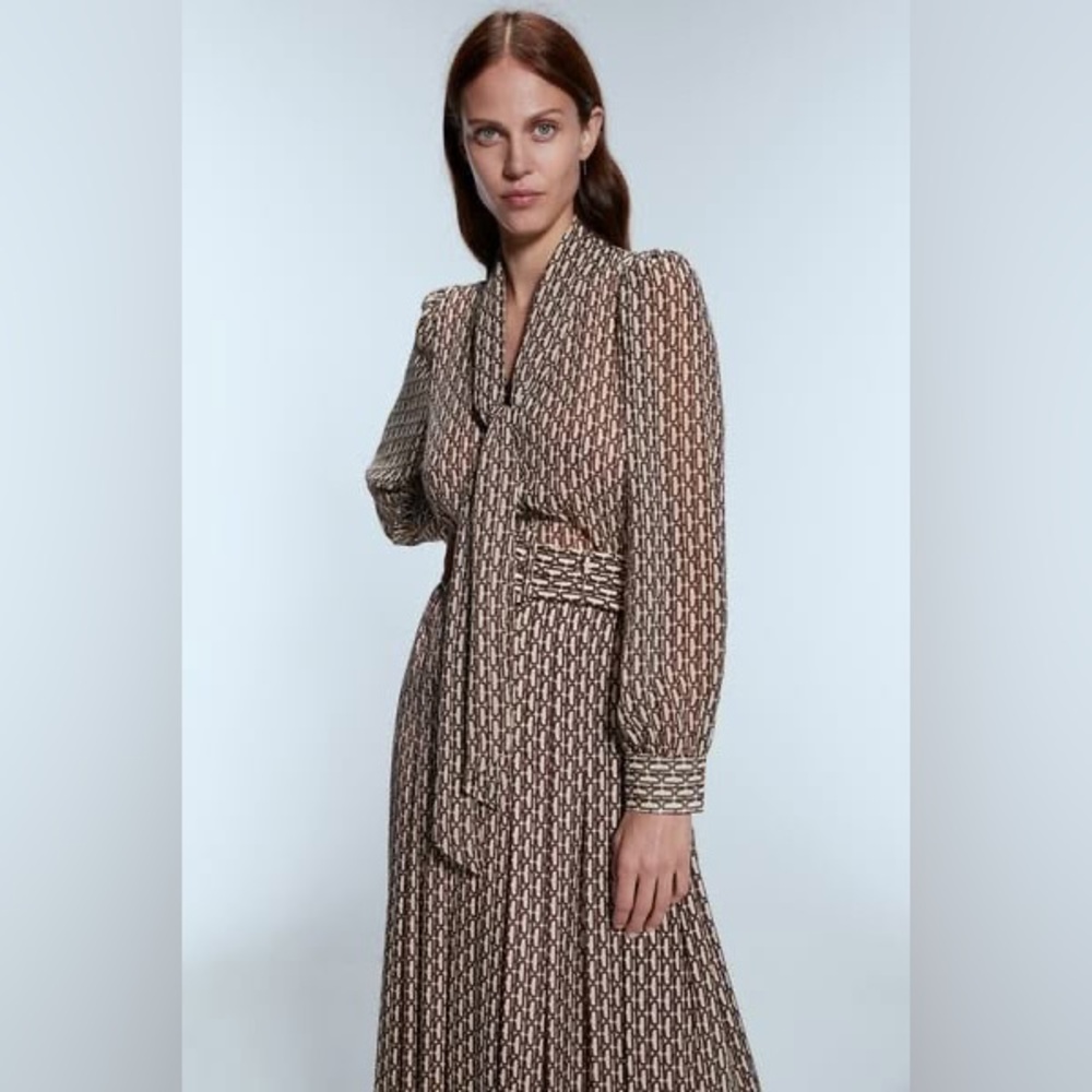 ZARA LIMITED MAXI DRESS ASO OLIVIA PALERMO PRINCESS VICTORIA size XS - Picture 3 of 12